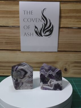 Purple Chevron / Dream Amethyst Freeforms